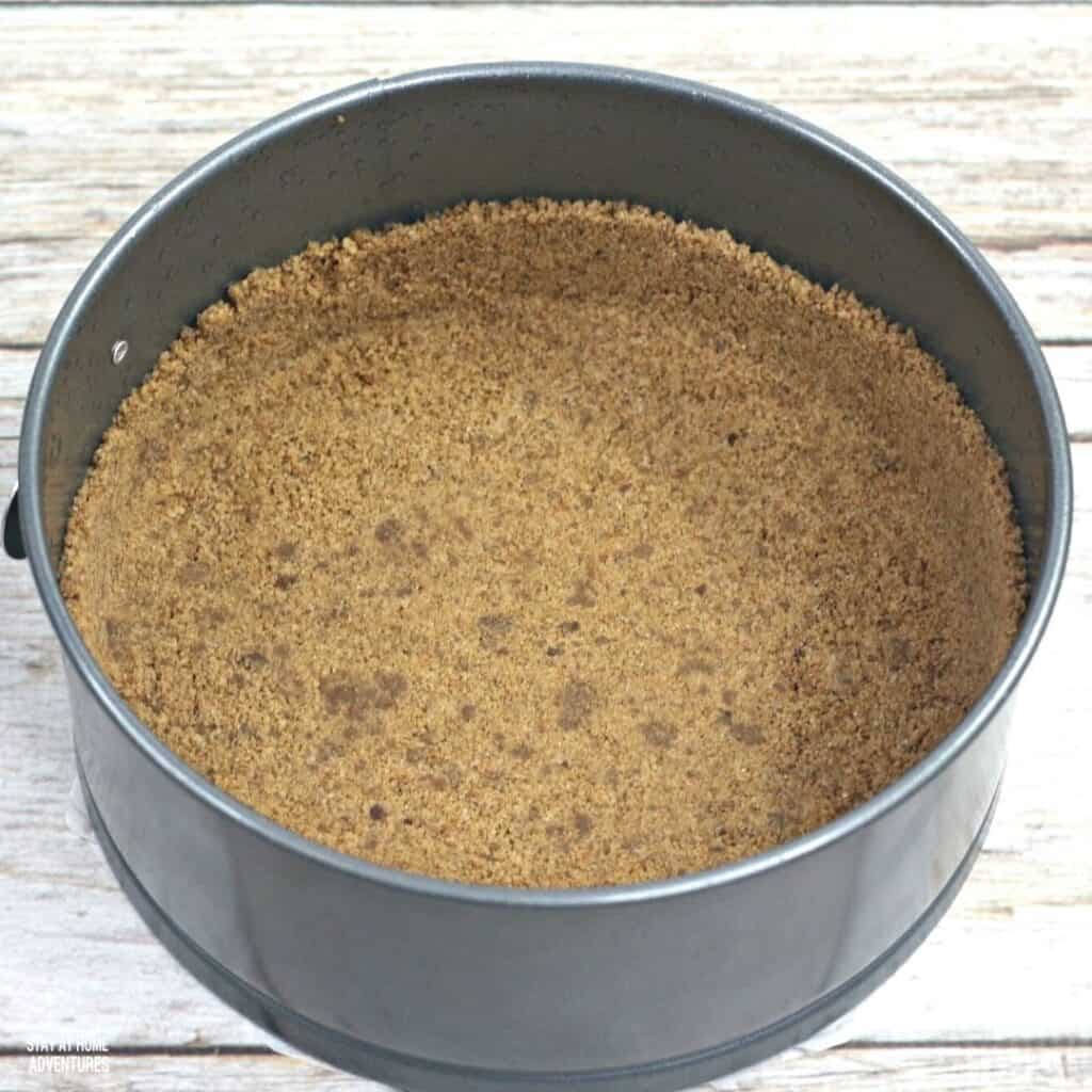 graham cracker in a baking pan
