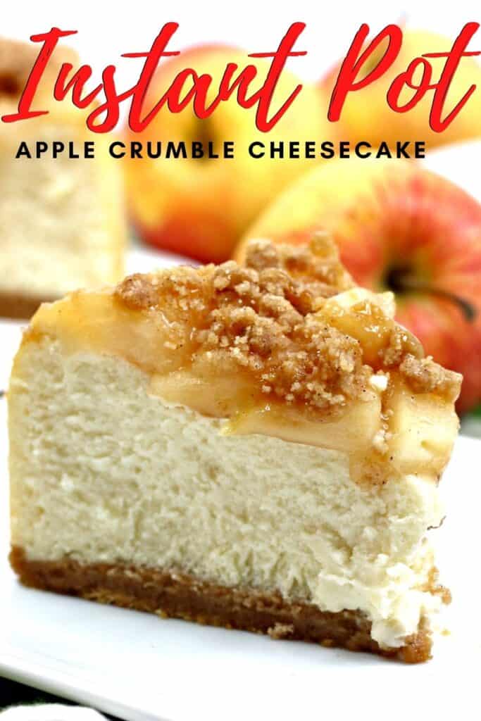 photo of apple crumble cheesecake