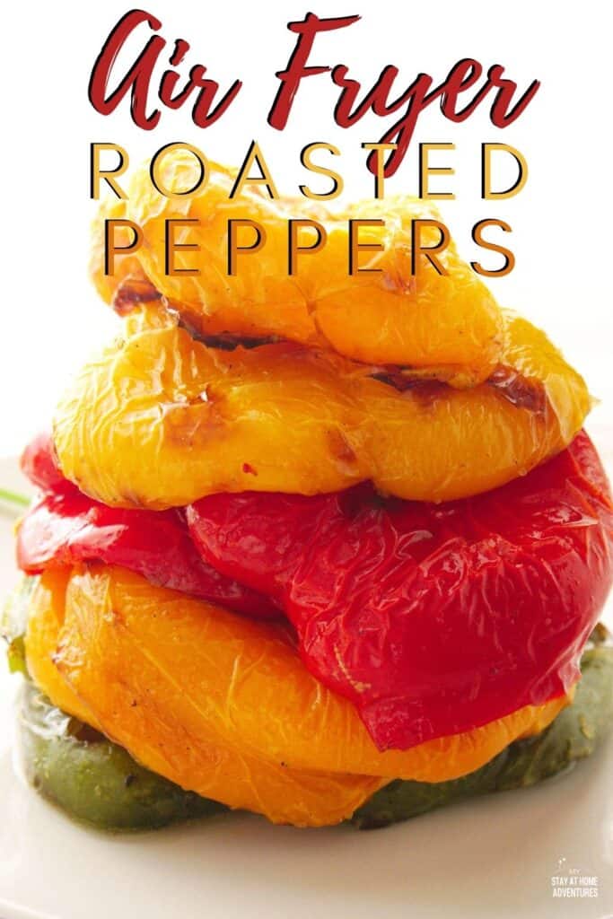 photo of roasted air fried color peppers.