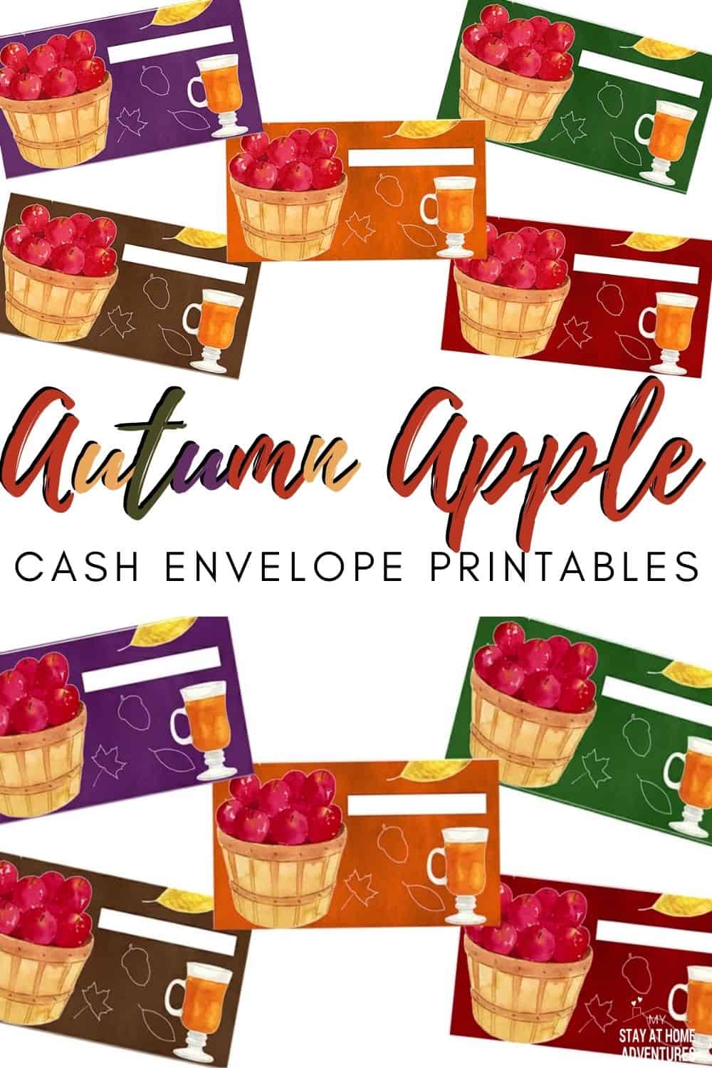 Check out these Autumn Apple Cash Envelopes to help you keep your cash organize and your budget intact with these beautiful printables. via @mystayathome