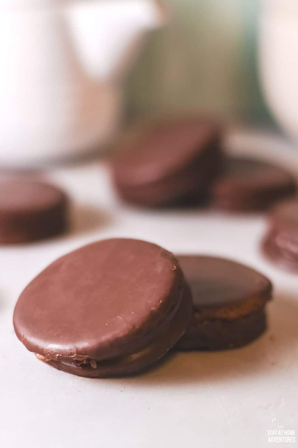 Alfajores have decadent fillings and are sometimes dipped in melted chocolate to make them even more special. via @mystayathome