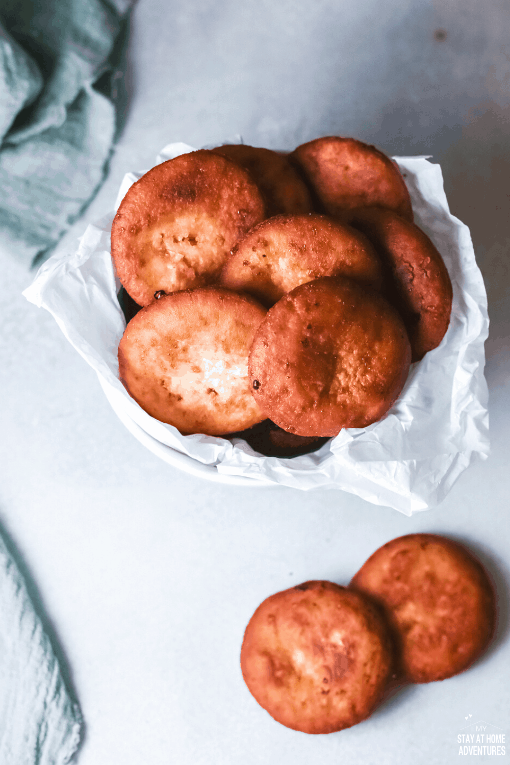 This Arepas de Coco Recipe (Puerto Rican coconut fry bread) contains cinnamon, coconut milk, brown sugar and is fried to perfection. via @mystayathome