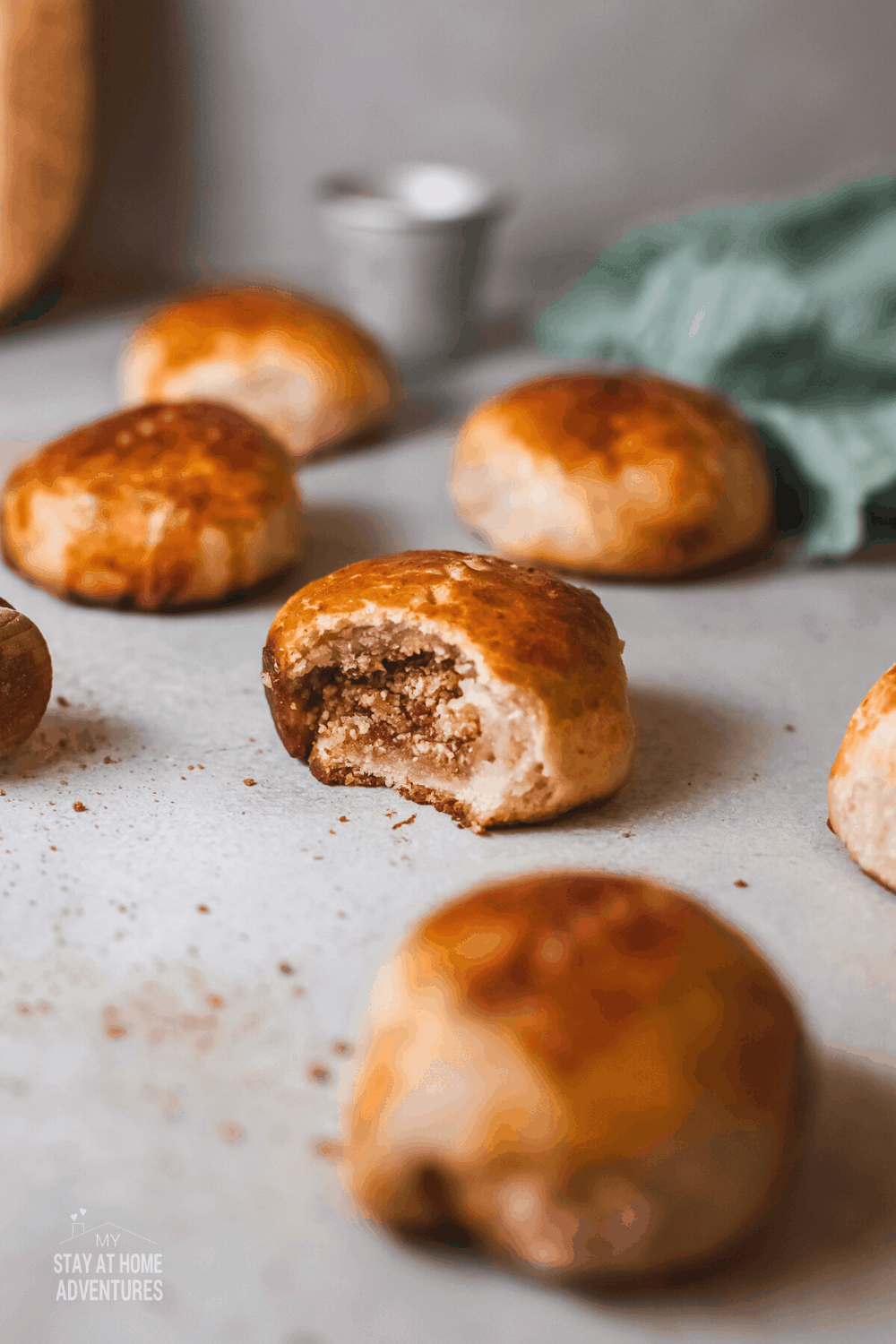 This coconut bread is a sweet bread roll filled with dried coconuts that you can enjoy with coffee or snack. via @mystayathome