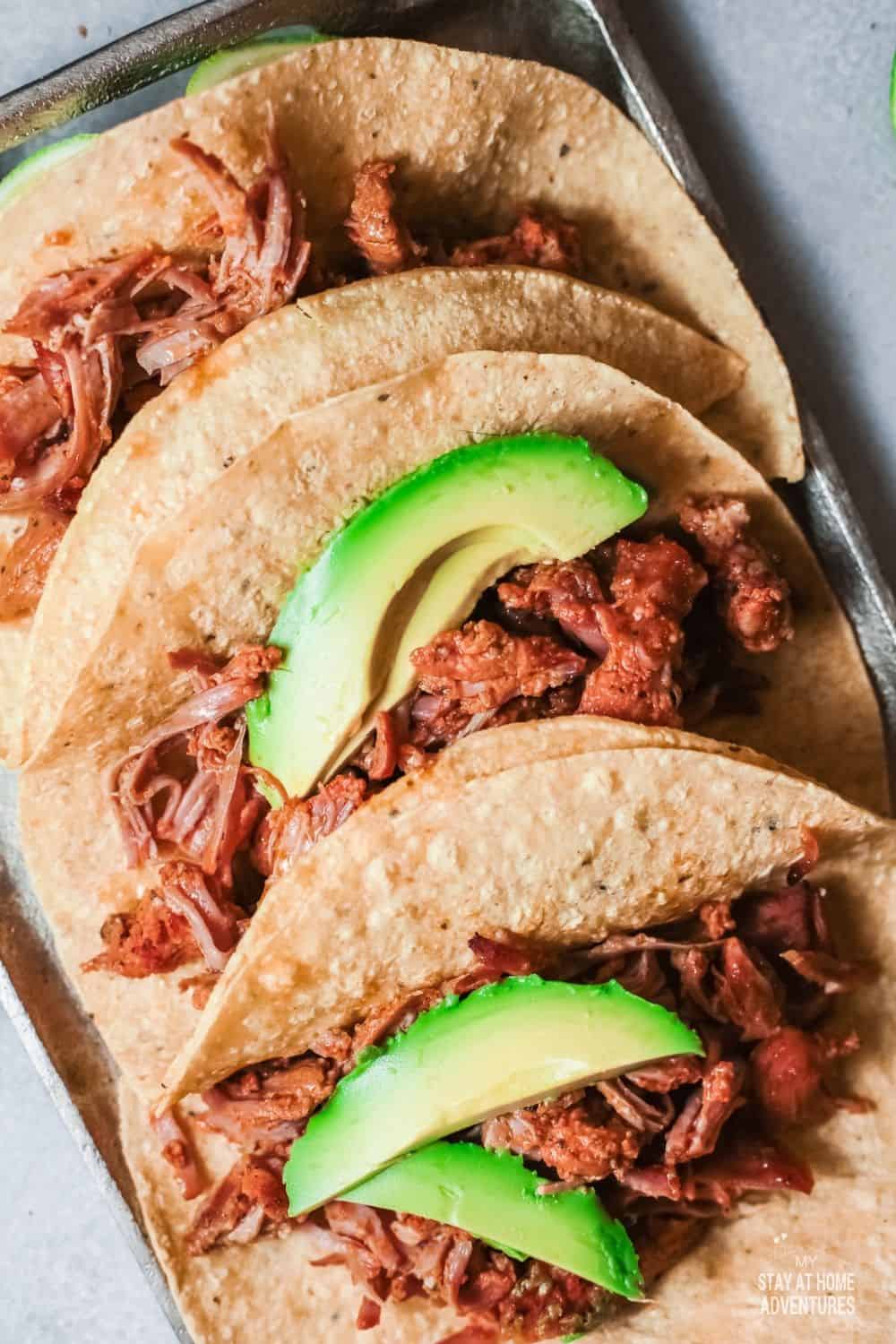 Learn all you need to know about Pork Tacos (Tacos al Pasto) from history to how to make them using an Instant Pot. #tacos #porktacos #instantpot via @mystayathome
