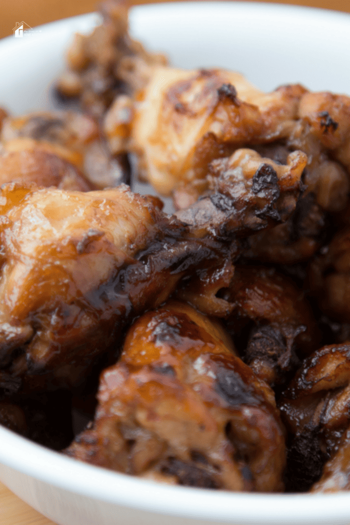 a pin image of Sweet & Sour Instant Pot Chicken Wing Recipe