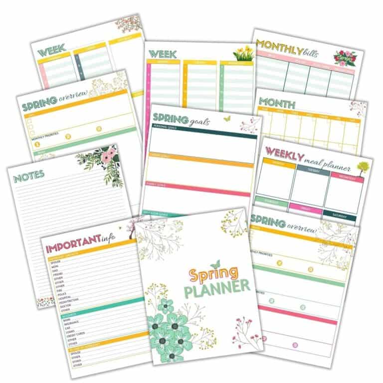 Free Spring Planner