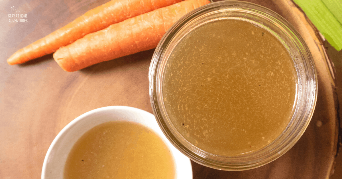 Instant Pot Leftover Rotisserie Chicken Stock * My Stay At Home Adventures