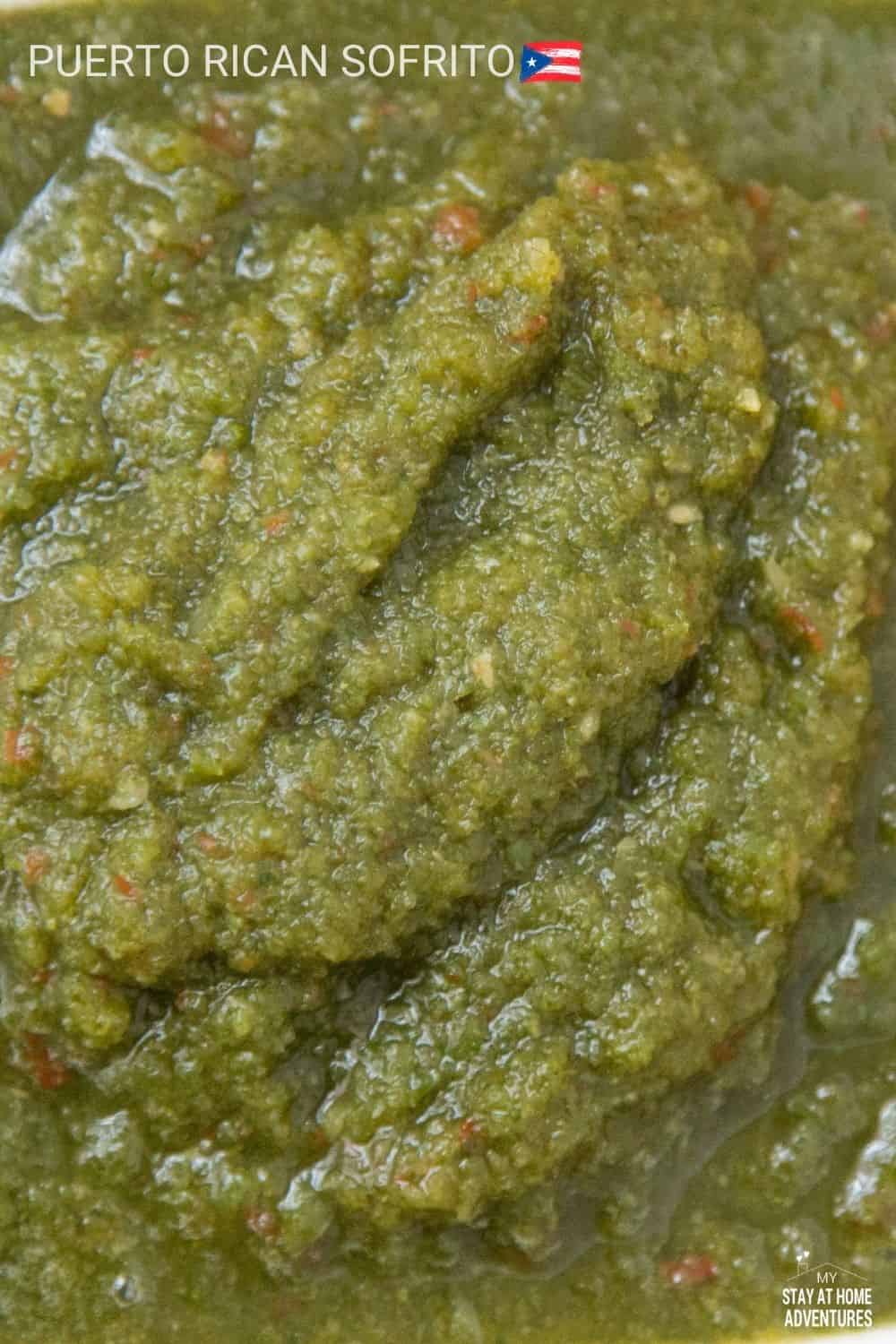 close up photo of sofrito to show texture