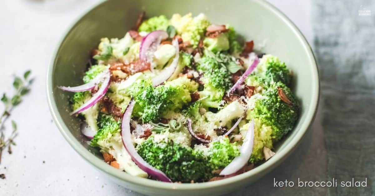 Keto Broccoli Salad Recipe * My Stay At Home Adventures