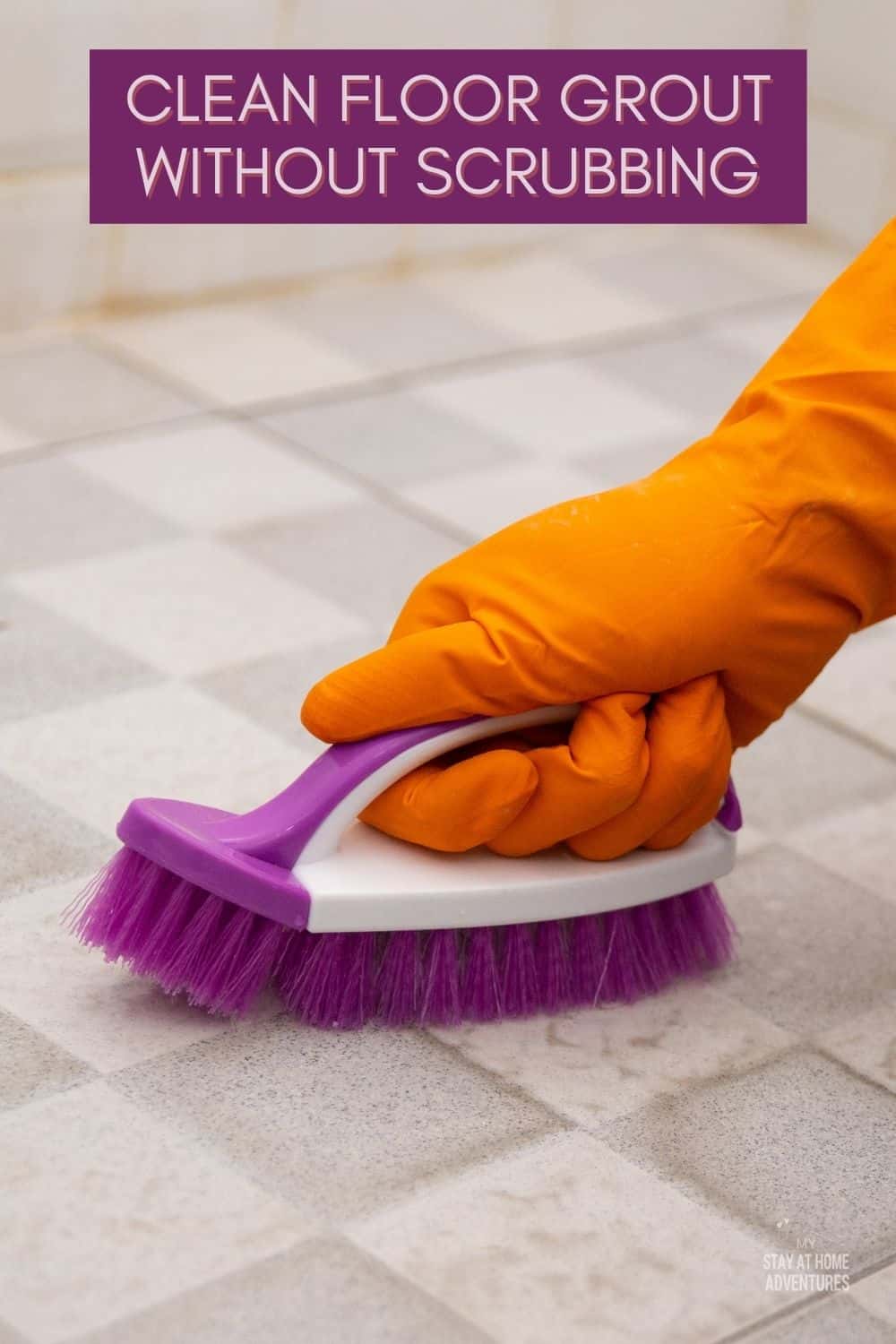 The truth is that you don’t have to scrub the floor grout. There’s a straightforward trick that can make it so easy to clean floor grout. Let's take a closer look at getting sparkling clean floor grout without scrubbing. via @mystayathome