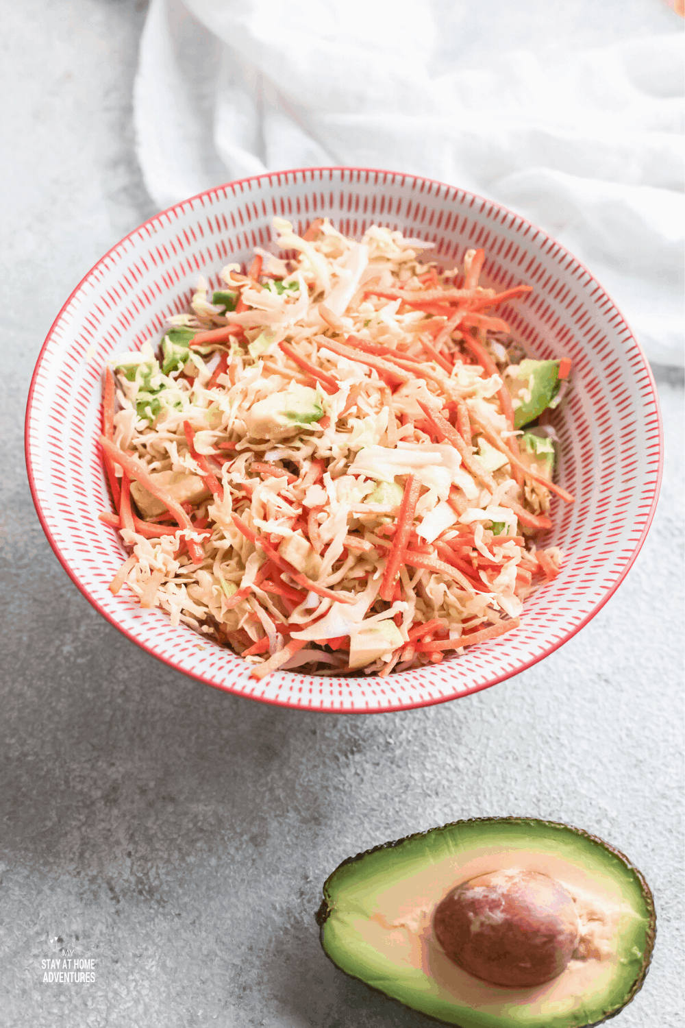 Puerto Rican Cabbage Salad * My Stay At Home Adventures