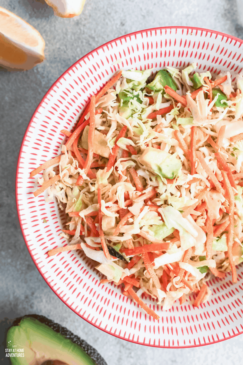 Puerto Rican Cabbage Salad * My Stay At Home Adventures