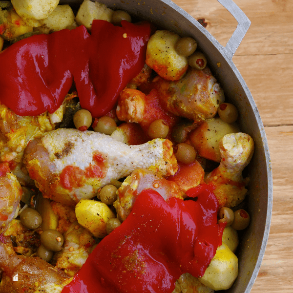 photo of ready to make cuban chicken stew