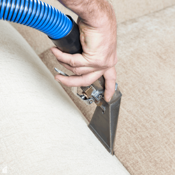 steam cleaning a couch