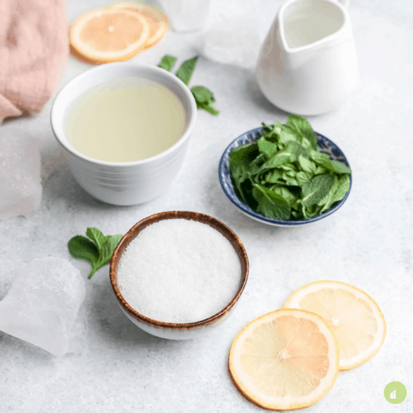 photo of ingredients to make lemonana