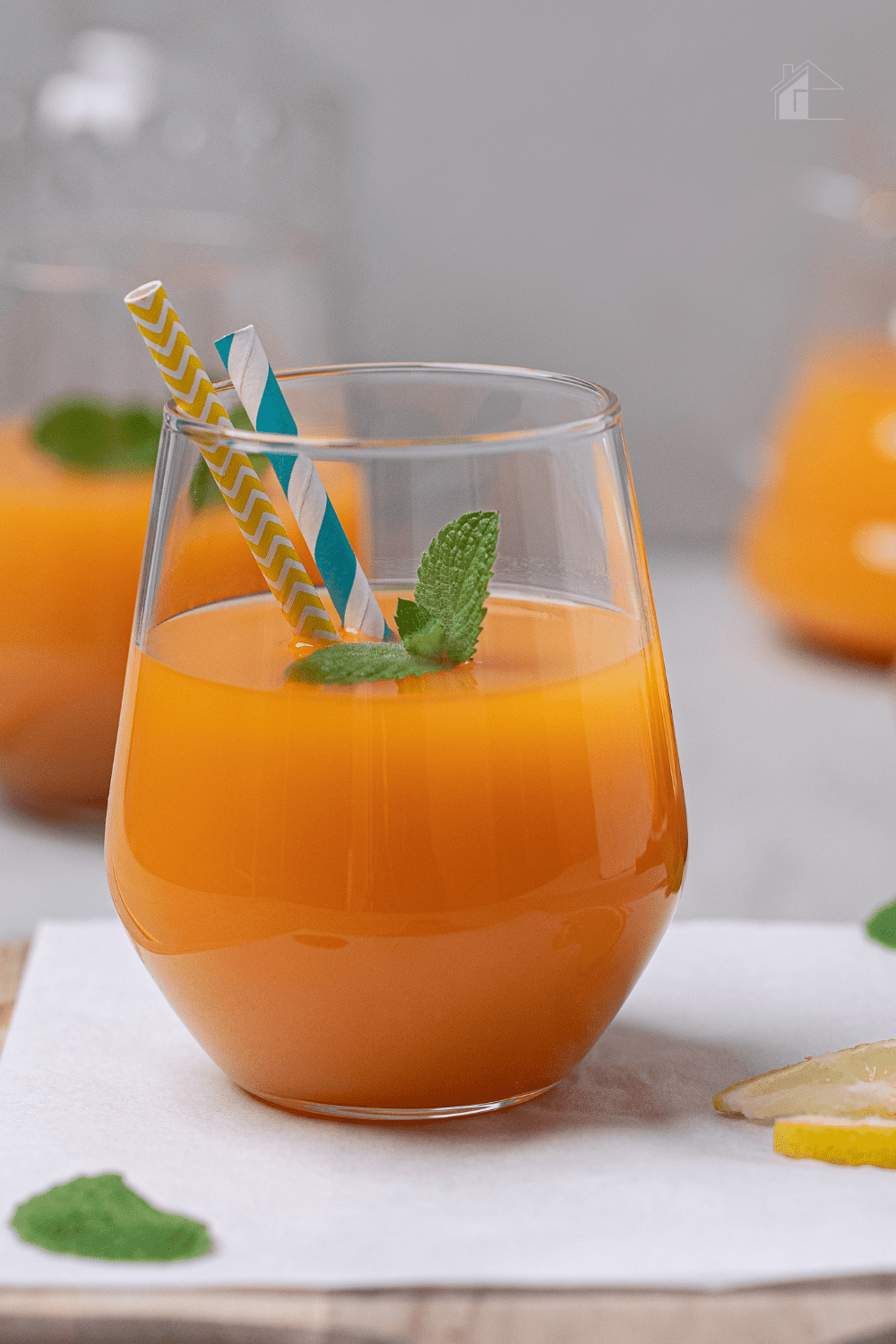 This coconut water-based tropical juice is both delicious and energizing!. All you need are some fresh fruit and a juicer. #juicerecipe #juicing via @mystayathome
