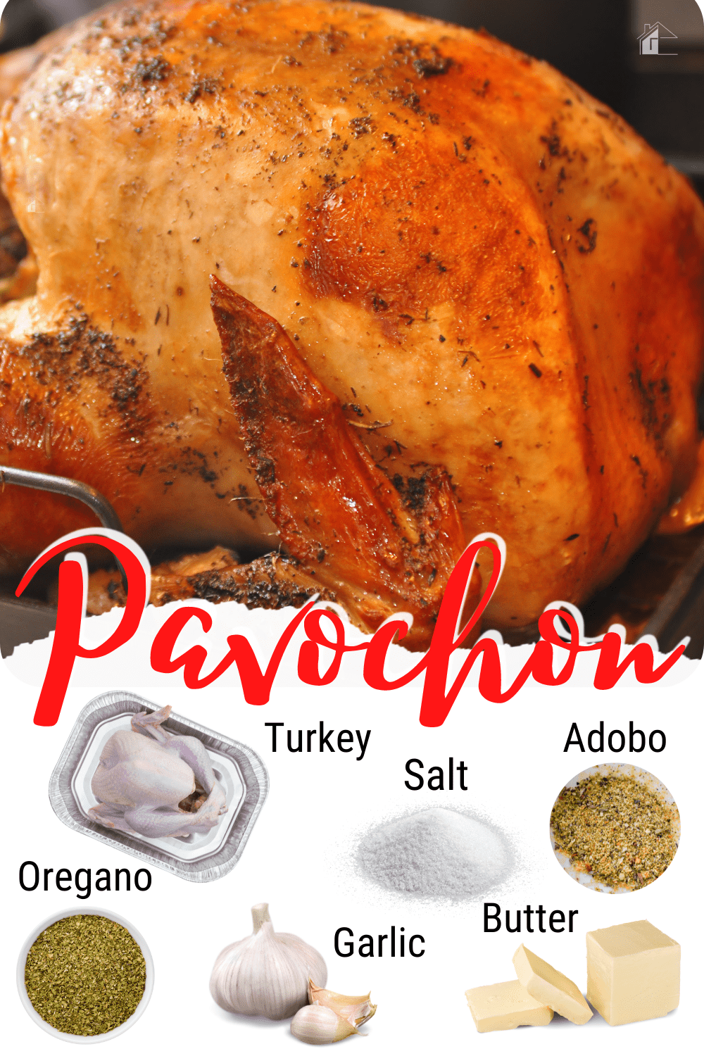 Learn how to create this Puerto Rican Thanksgiving dish, Pavochon. Turkey seasoned with lots of garlic, oregano, and – of course - adobo. via @mystayathome