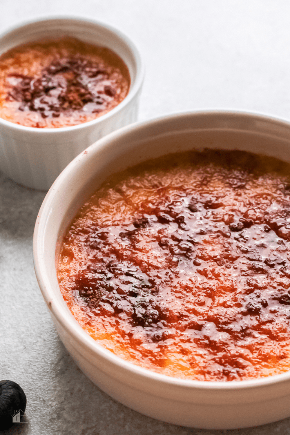 Crema Catalana is a Spanish dessert made using milk, eggs, and sugar. The mixture is flavored with orange peel and cinnamon sticks. via @mystayathome