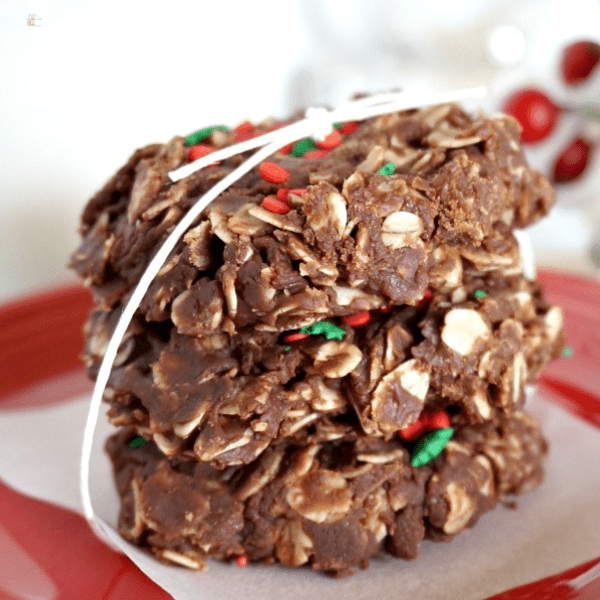 No Bake Nutella Christmas Cookies
