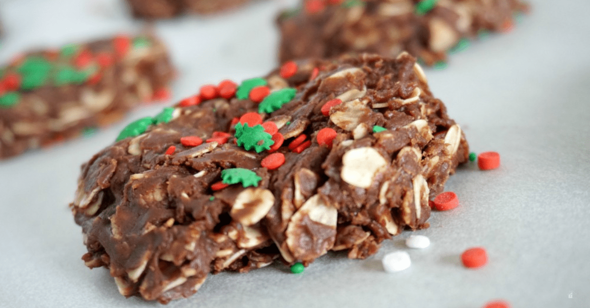 No Bake Nutella Christmas Cookies