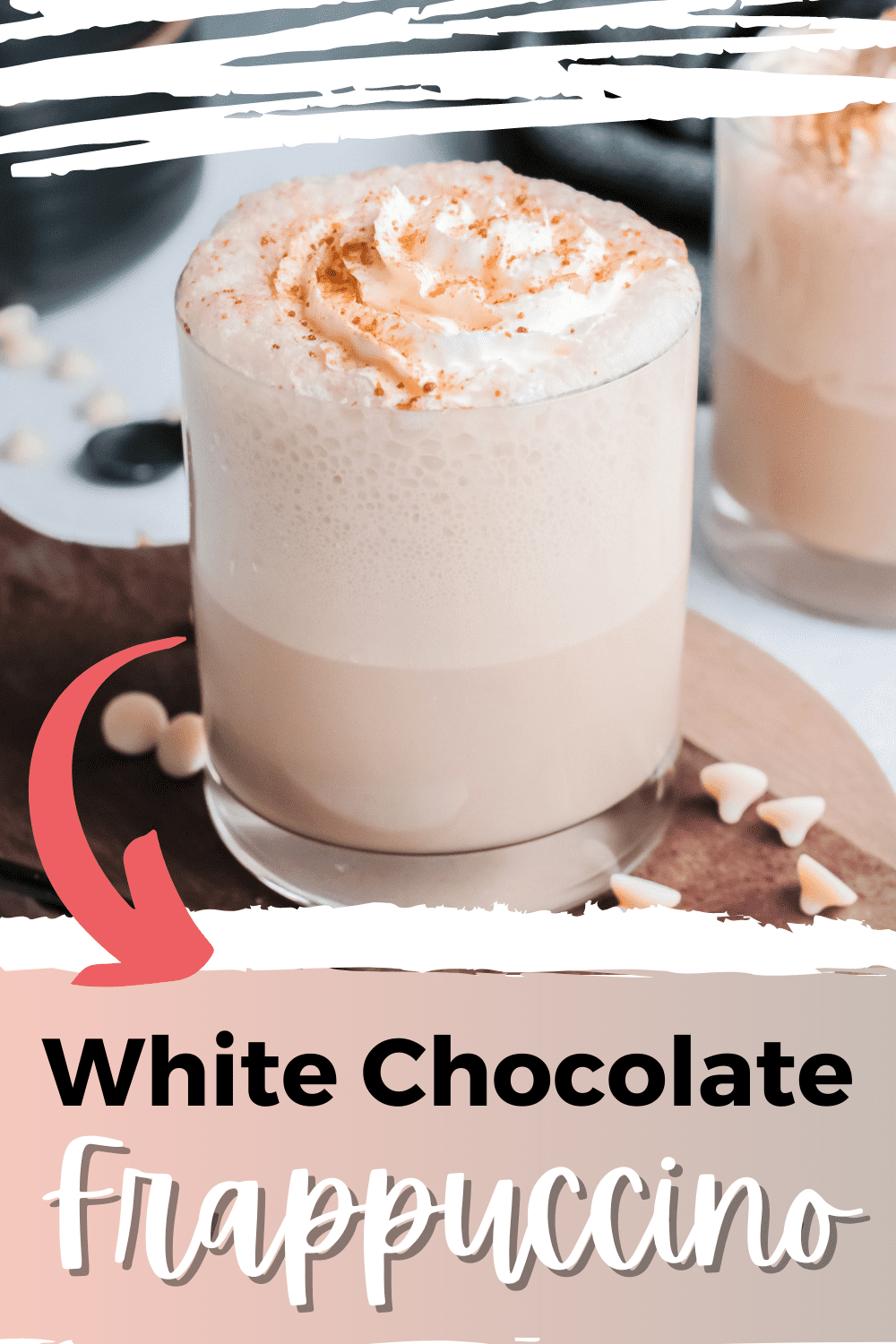 Creamy and thick with a perfect balance of sweetness and being refreshing, this ice-cold white chocolate frappuccino is truly enjoyable. via @mystayathome