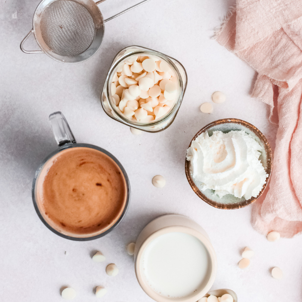 ingredients to make frapuccino