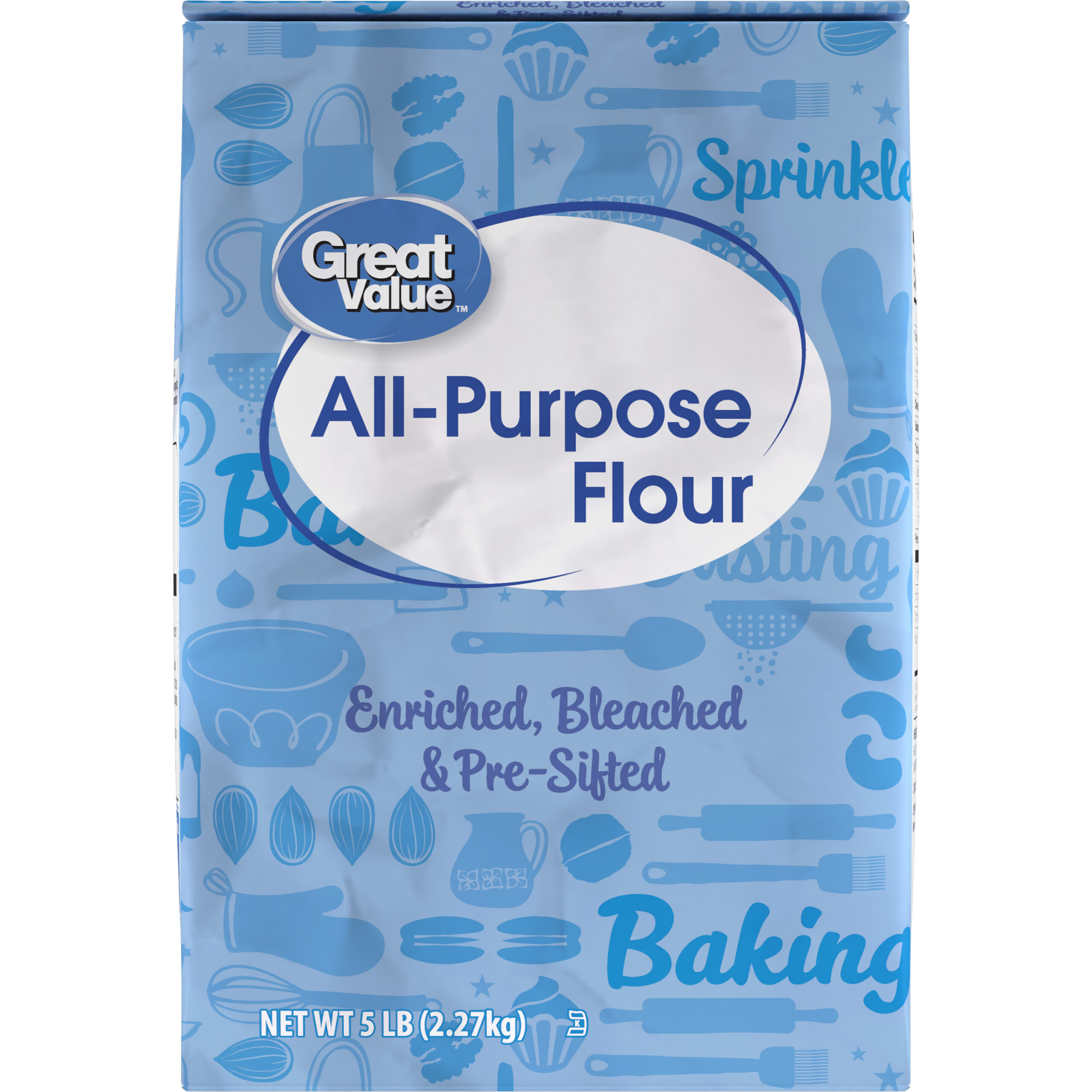 Great Value All-Purpose Flour, 5LB Bag - Walmart.com