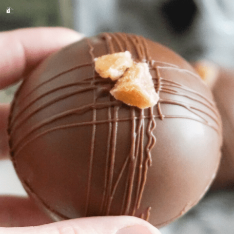 Ginger Dark Chocolate Hot Cocoa Bombs Recipe
