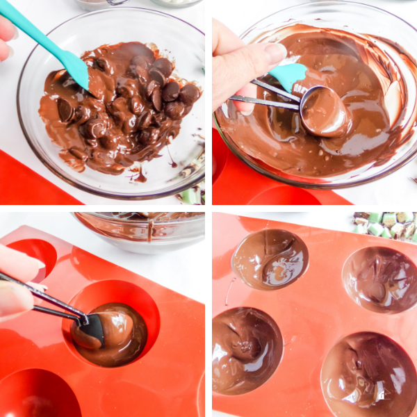 steps to make the chocolate dome