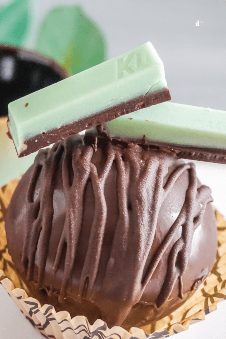 Mint Kit Kat Hot Cocoa Bomb Recipe * My Stay At Home Adventures