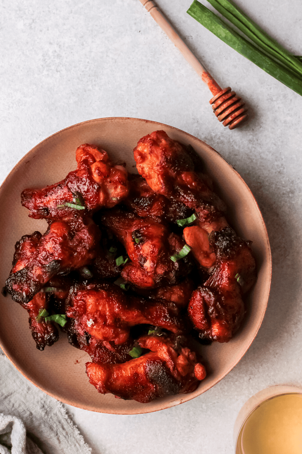 Who doesn't love chicken wings? These Bourbon Honey Air Fryer Chicken Wings are loaded with great flavor that will make your taste buds jump for joy! via @mystayathome