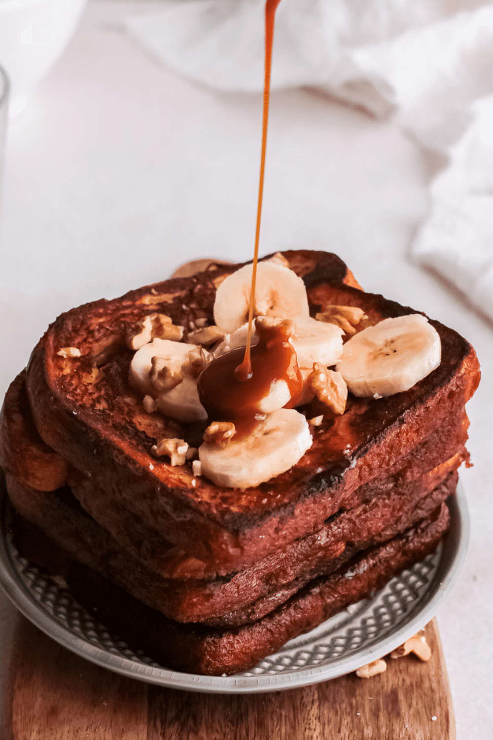 This Salted Caramel French Toast is the perfect breakfast for those who love the sweet and salty combo you will enjoy! via @mystayathome