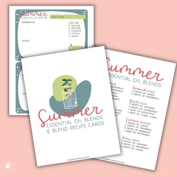 Summer Essential Oil Blends Sheets