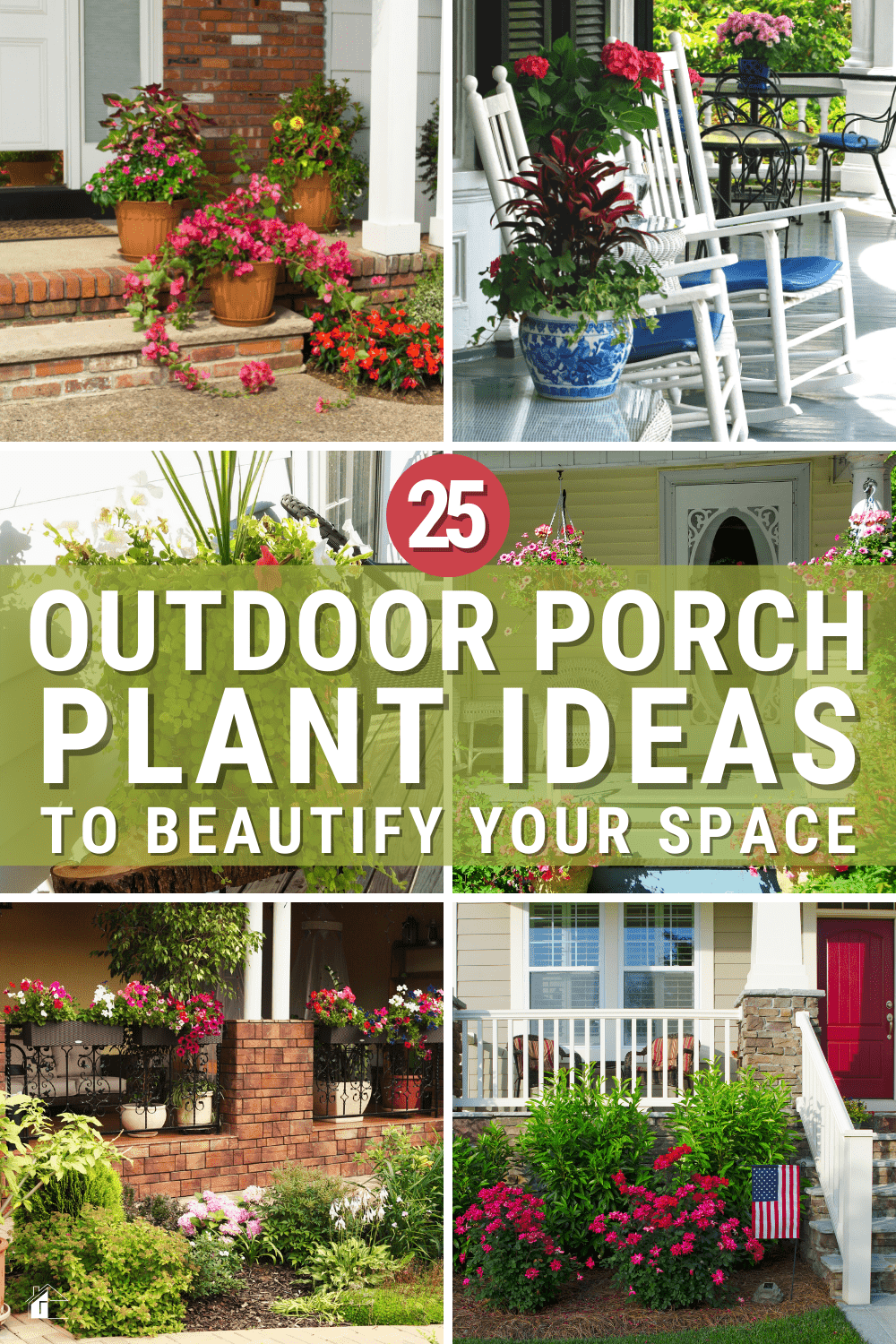 Want to add some life (and color) to your porch? Check out these 25 outdoor porch plant ideas that will beautify your space! via @mystayathome