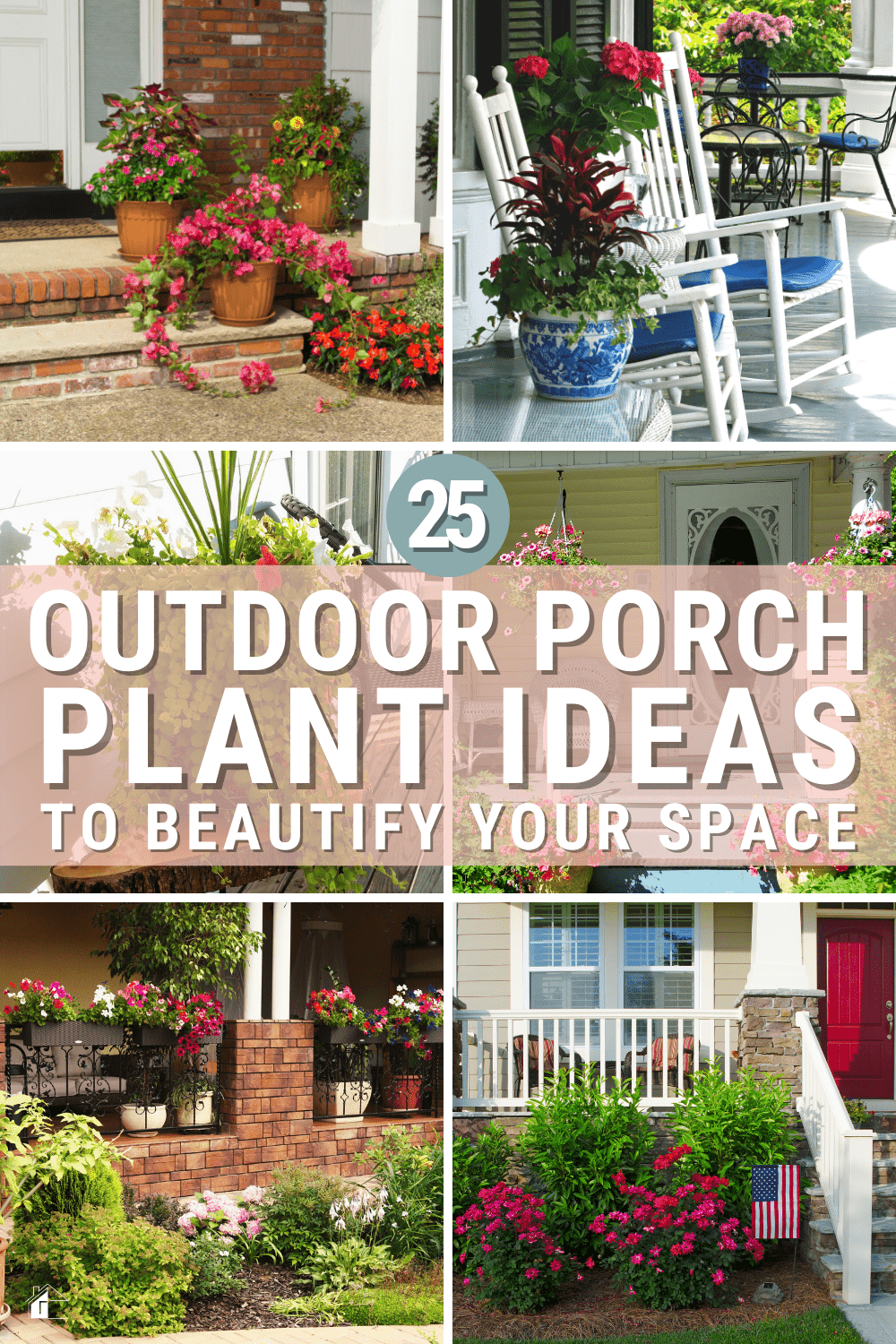 Want to add some life (and color) to your porch? Check out these 25 outdoor porch plant ideas that will beautify your space! via @mystayathome