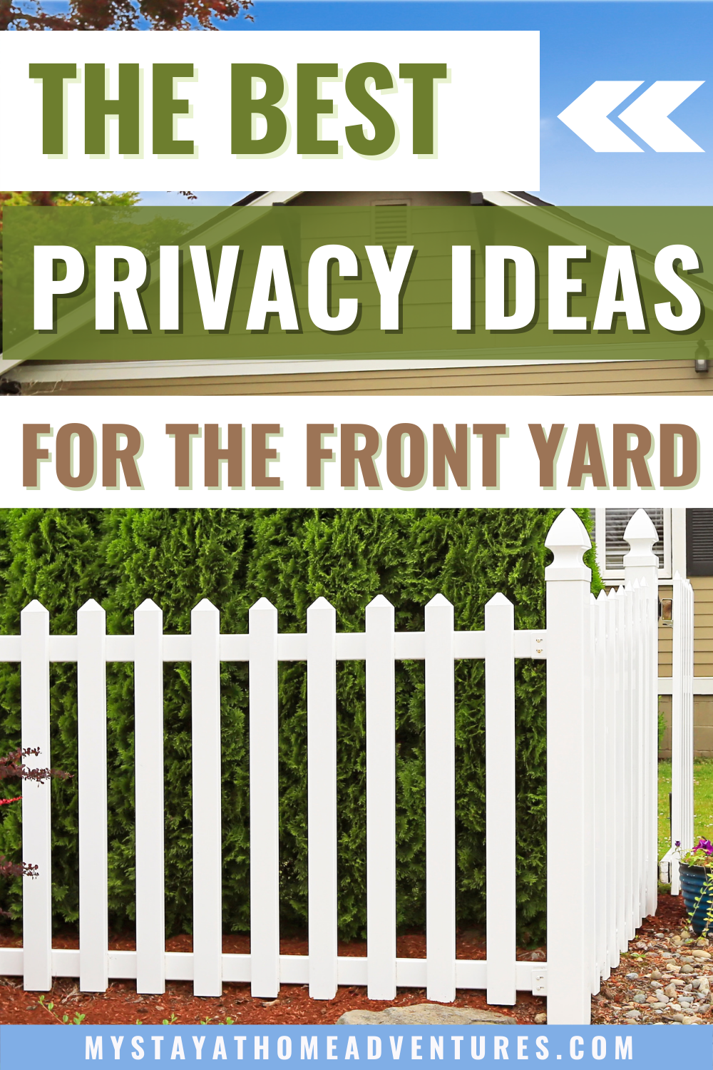 If you dread spending time in your front yard due to prying eyes, these privacy ideas will help make it a more relaxing place. via @mystayathome