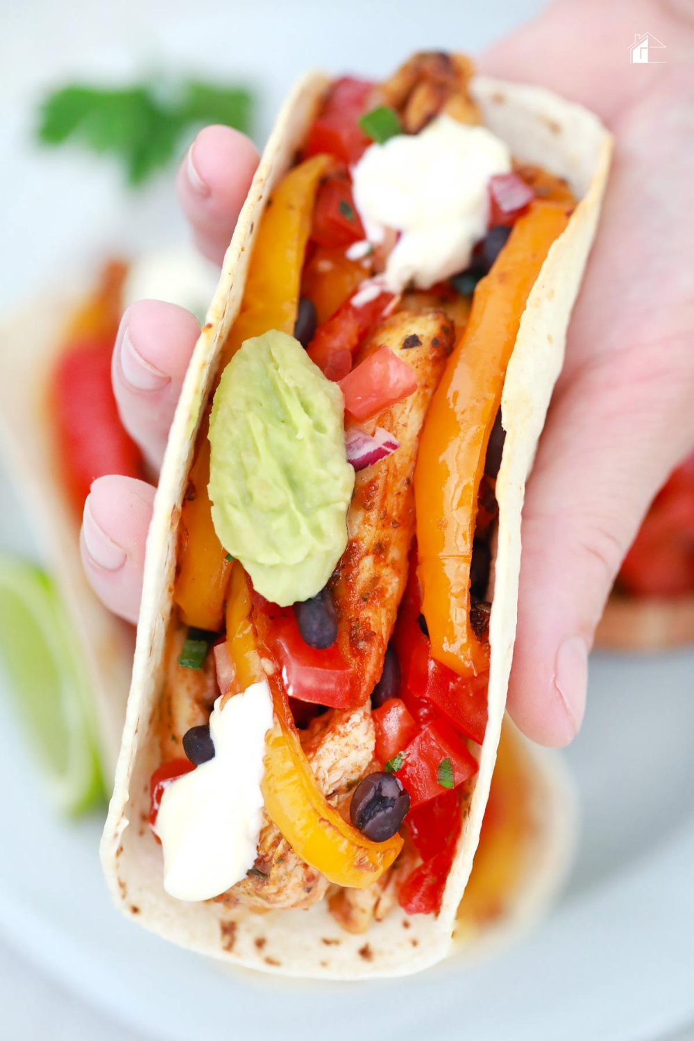 Do you love Mexican food? Check out this amazing air fryer chicken fajita recipe! It's perfect for a quick and easy meal. via @mystayathome