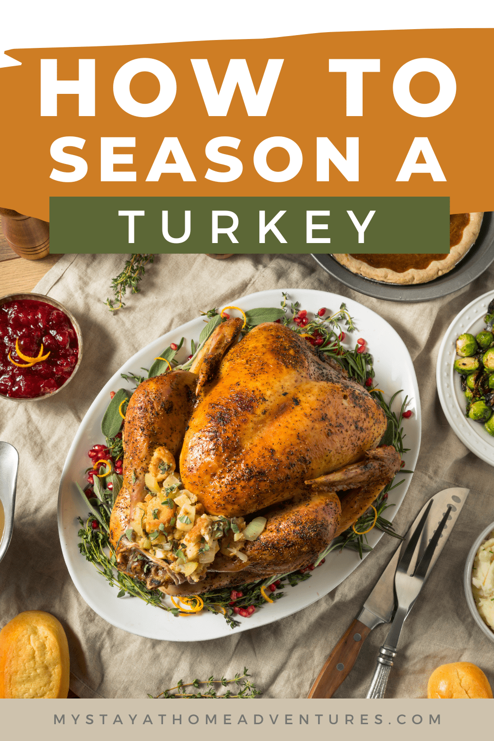 Learn how to season a turkey properly. A flavorless bird is almost as sad as a dry one. Follow these tips for delicious, juicy birds every time! via @mystayathome