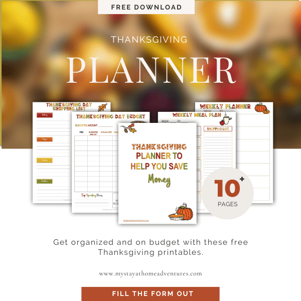 Free Thanksgiving Day Planner