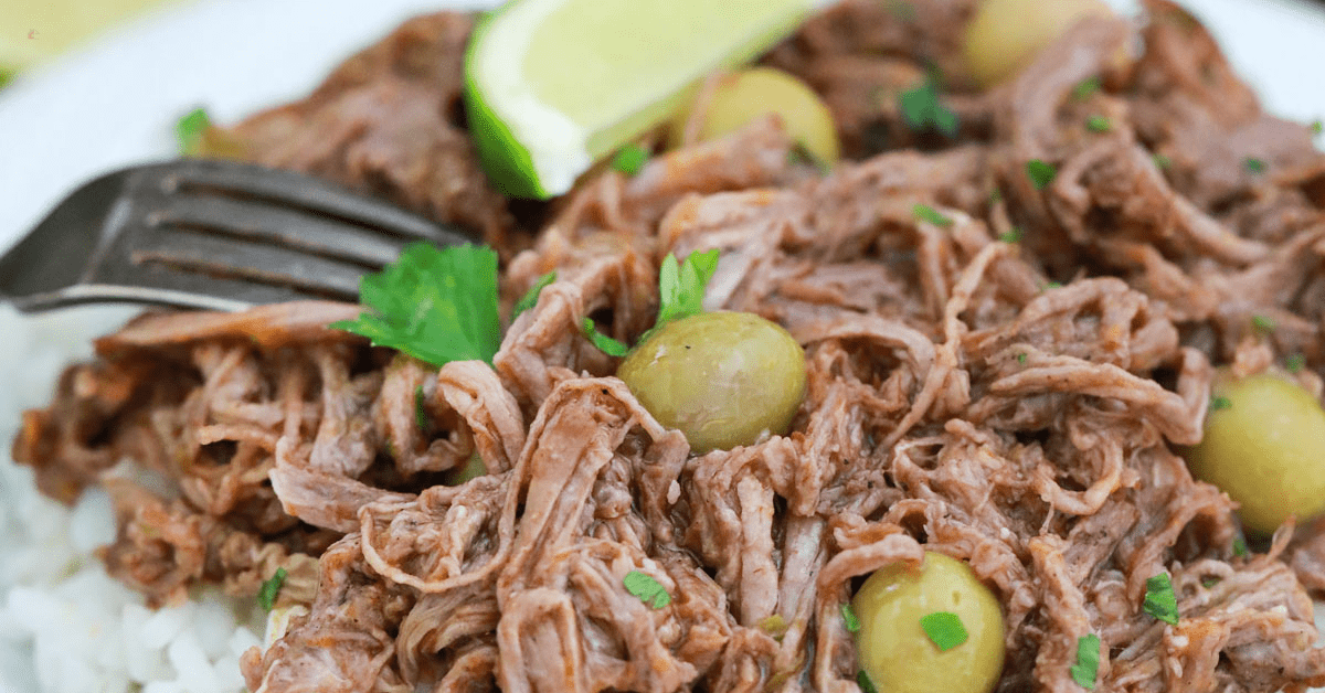 Slow Cooker Puerto Rican Shredded Beef Recipe