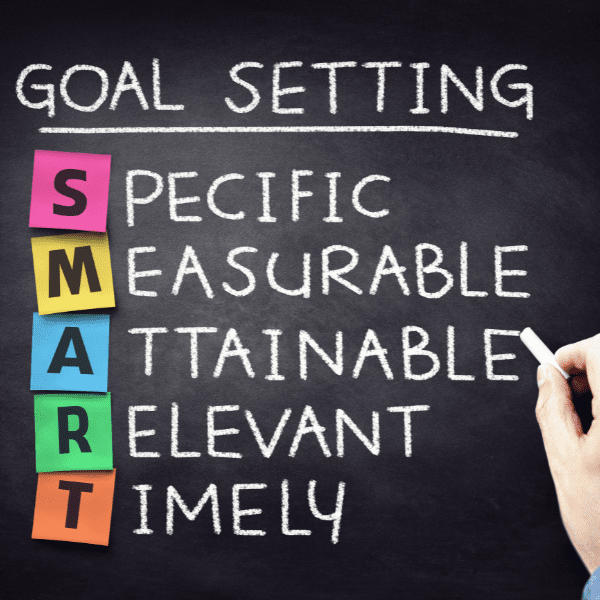 Smart business goal setting concept