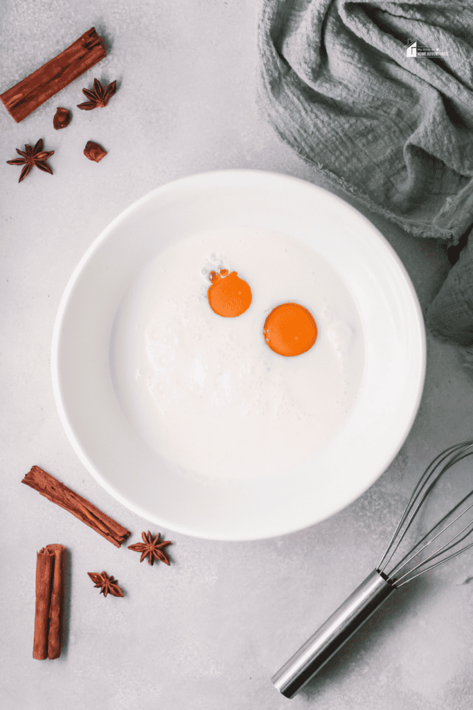 ingredients in making Instant Pot Eggnog