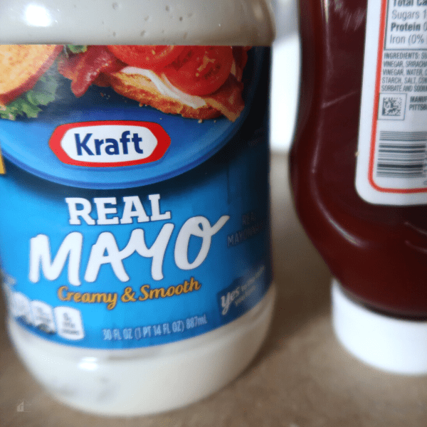 Mayo and ketchup