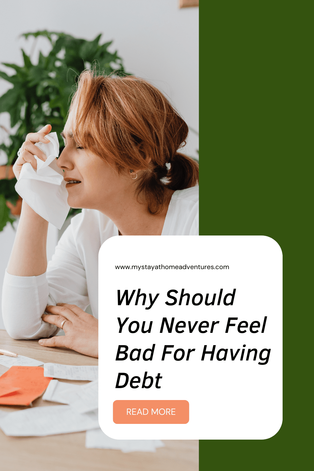 Discover why having debt doesn't mean you've failed financially or that you need to feel ashamed. Instead, learn nine tips to help you manage your debt. via @mystayathome