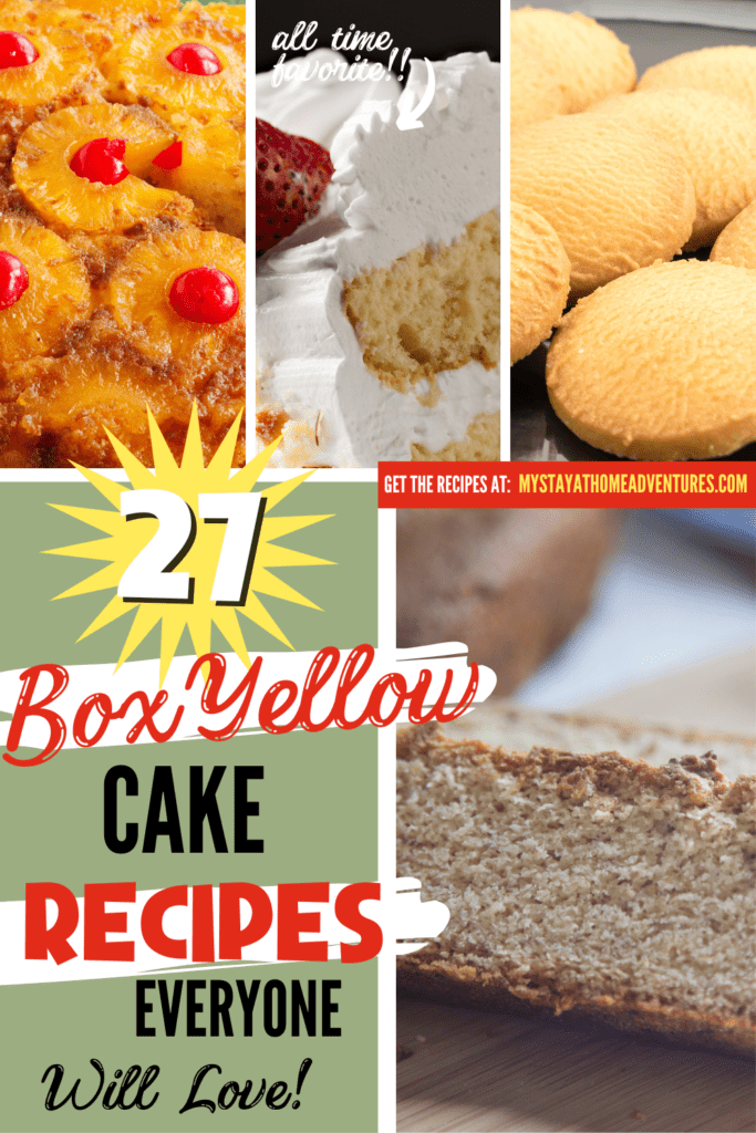 Box yellow cake recipes collage