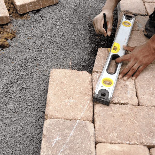 building a stone pathway