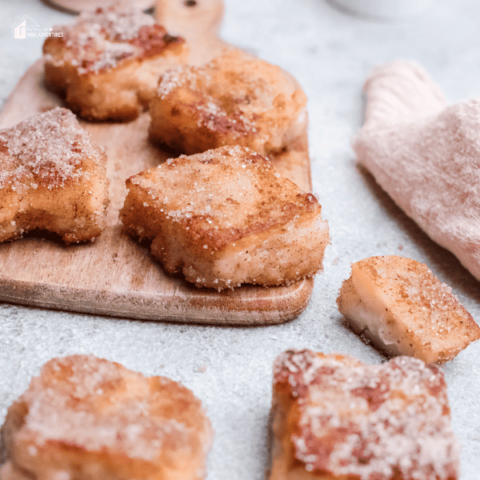 a close up image of Leche Frita Recipe