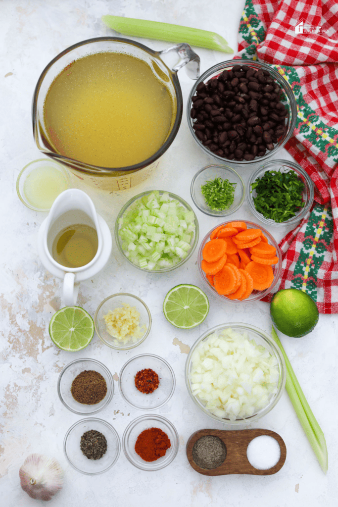 ingredients in making Black Bean Soup Recipe