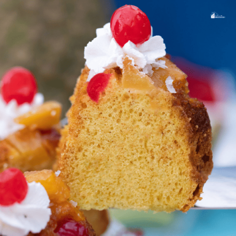 a square sized image of Pineapple Rum Cake Recipe