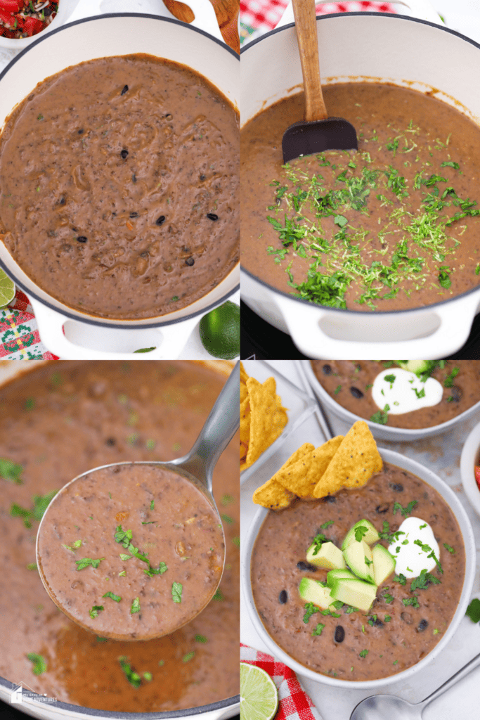 steps in making Black Bean Soup